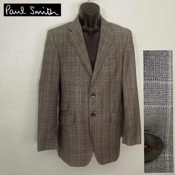 Paul Smith Plaid Wool Blazer 38R Gently worn Made in Italy 2
